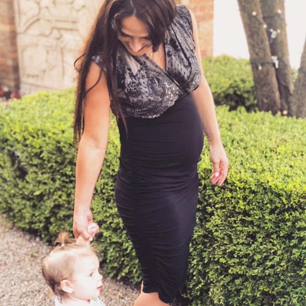 *SOLD*NWOT* Nude & Black Ripe Maternity Dress